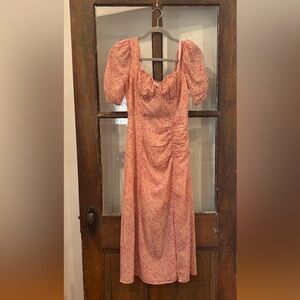 ASTR the Label Front Slit Floral Milkmaid Dress